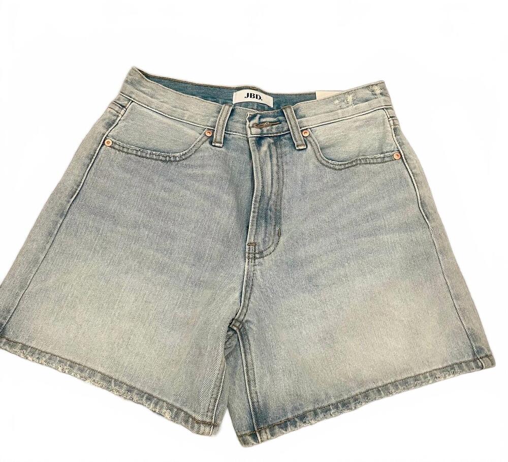 NEW JUST BLACK DENIM women's cotton denim shorts in light wash